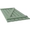 Ekena Millwork Americraft 6-Board (2 Batten) Wood Spaced Board-n-Batten Shutters w/ Z-Bar, ARW102SB623X77TGH, PR ARW102SB623X77TGH - alternate 7